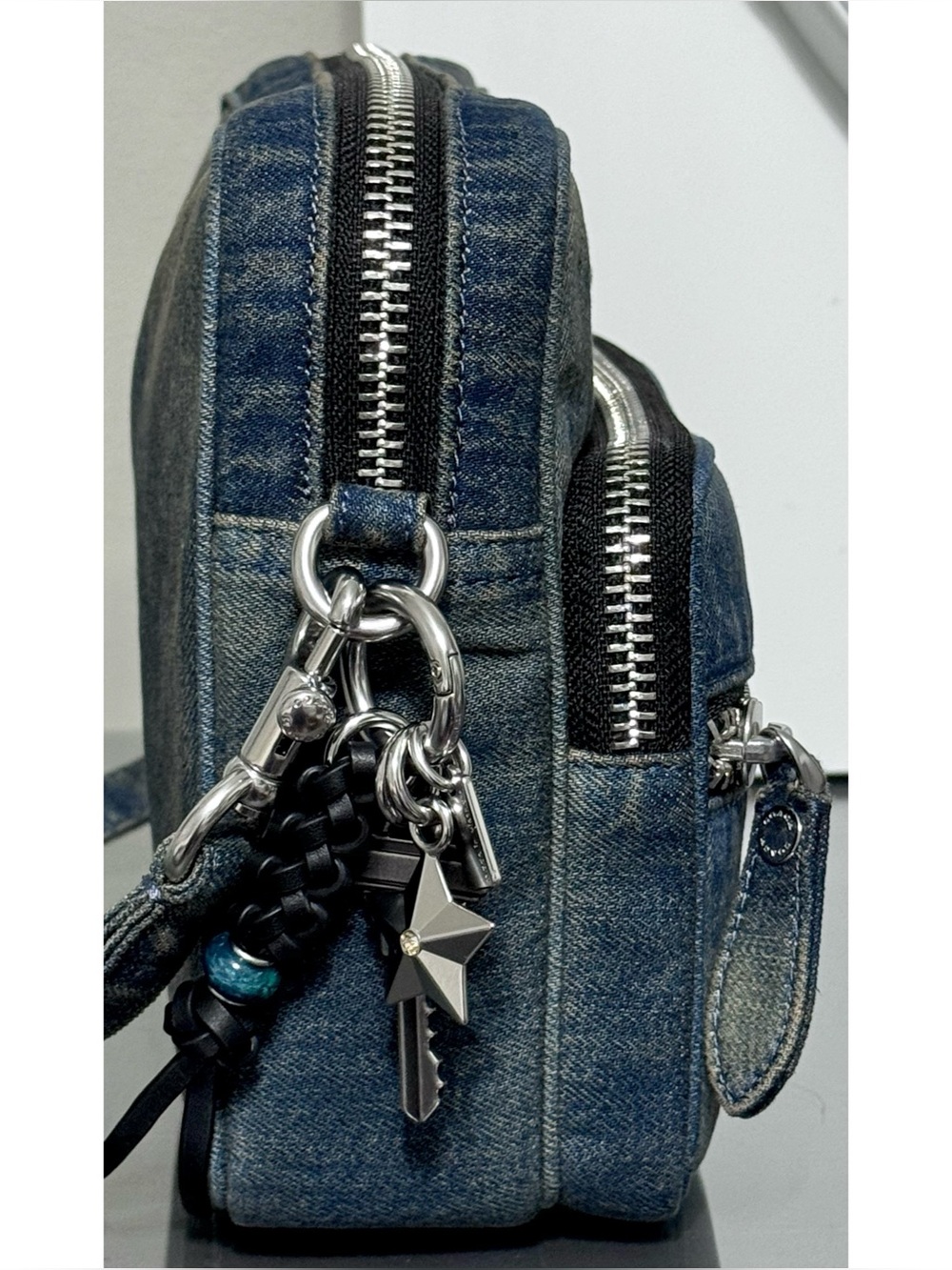 COACH Dakota Crossbody Bag In Regenerative Cotton Denim With Charms - Picture 4 of 10